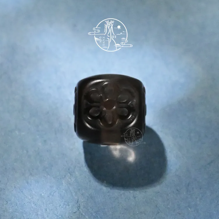 8MM茶水晶格桑花方珠文玩手串配饰单珠DIY散珠子手链搭配隔珠顶珠