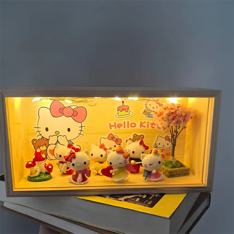 HelloKitty系列新年礼物可爱创意氛围感夜灯送女生日礼物摆件跨年