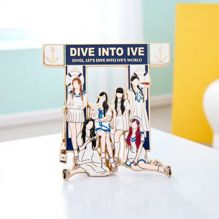 IVE周边DIVE INTO IVE专辑金属徽章小卡应援张元英挂摆件生日礼物