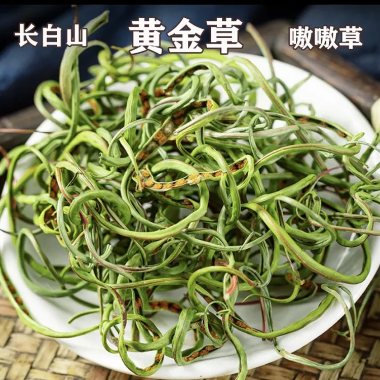 长白山深山嗷嗷草（黄金草）东北特产野生泡水搭配枸杞