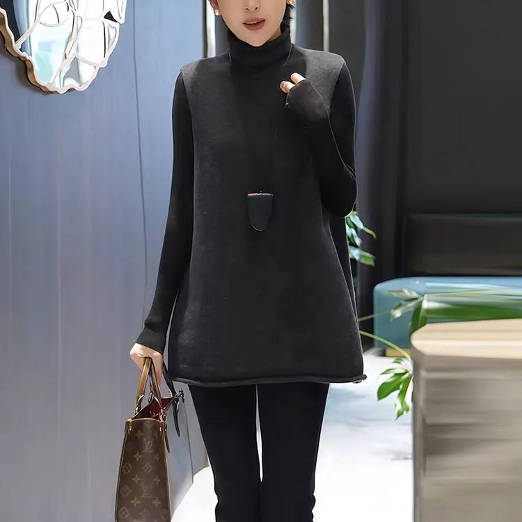 设计感高领针织马甲女高级感洋气秋冬叠穿背心时尚显瘦毛衣上衣潮