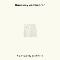 【RUNAWAY】法式小香风羊绒针织短裙
