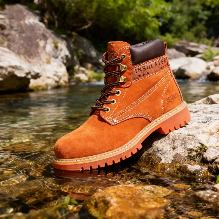 001头层牛皮大黄靴男女款户外中帮英伦马丁靴美式复古工装靴子