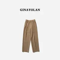 GINAYOLAN/瑾颜【设计师系列】意大利进口水晶纱直筒裤