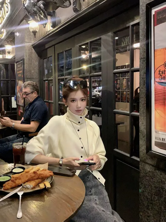 【芝士Cheese】钓系拿捏 秋冬慵懒风气质可立领可翻领针织假两件