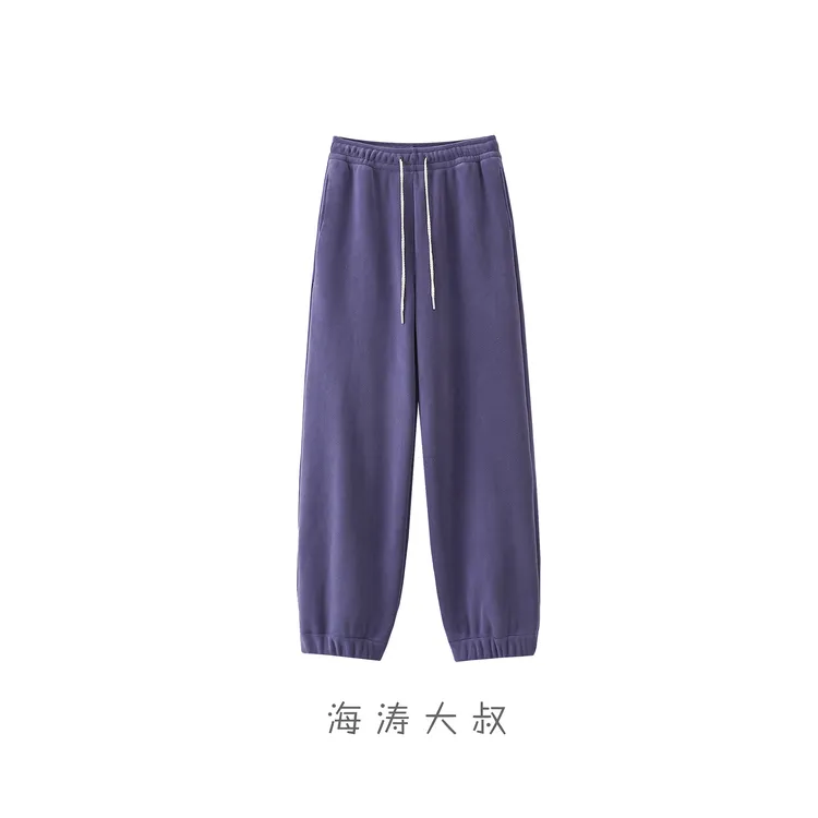 【海涛大叔】「去班味卫裤」移动暖居韩版奥利绒宽口休闲裤