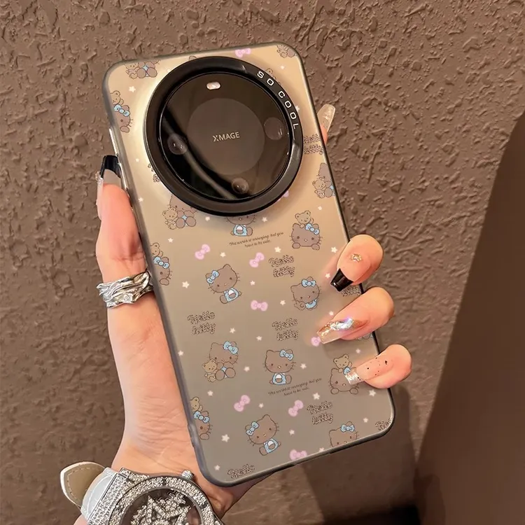适用华为mate80pro手机壳新款mate70可爱卡通60个性满屏英文kt猫