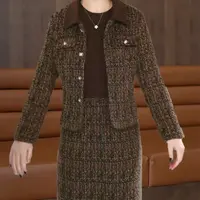 高档时尚套装裙女2025春秋新款时髦洋气连衣裙显瘦遮肉两件套女裙