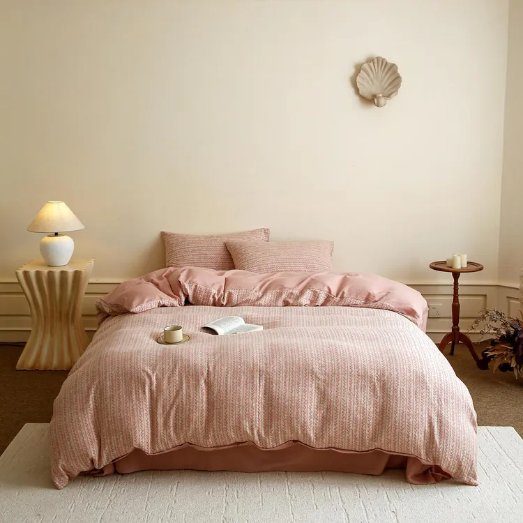 【Aison轻奢家居】公主风四件套棉2025新款A类色织棉棉大提花四件