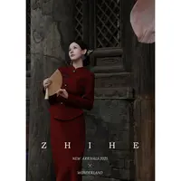 无艳一禾【卿颜】手工坊-100羊毛双面呢收腰大衣+半裙