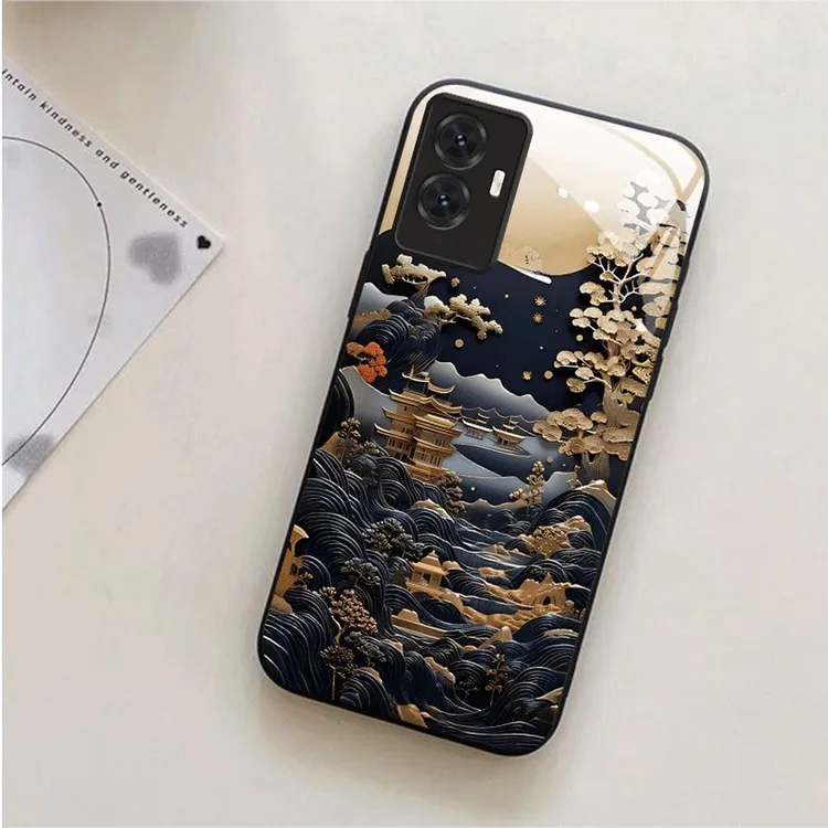 适用于vivoY55[4G](2022)手机壳古韵山水新款vivoY55s新潮