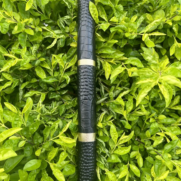E2三段式球杆握把鳄鱼纹百分百纯牛皮发三小片