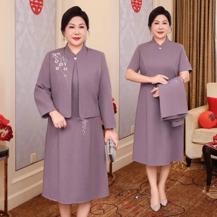 喜婆婆婚宴礼服平时可穿高品质新款喜妈妈订婚晚宴喜服结婚敬酒服