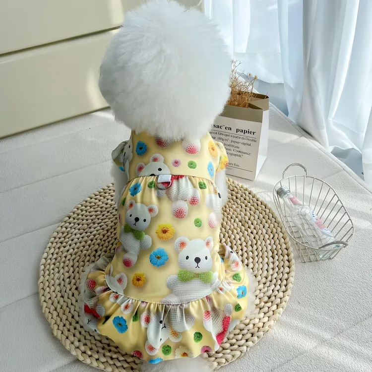 咪宠物夏季薄款防晒防背心衣服柯基比熊博型犬