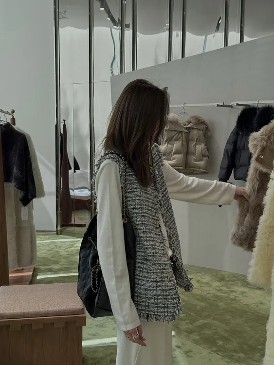 1 YYL 灰色小香马甲 2025冬款上新winter  HP91814