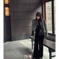 MYRA“珠玉”法国进口粗花呢珠片绣小香风外套上衣女XM025208