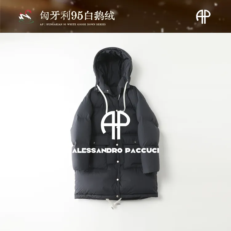 AP洛哥54021RR【入冬】匈牙利进口95白鹅绒连帽休闲羽绒服/女装