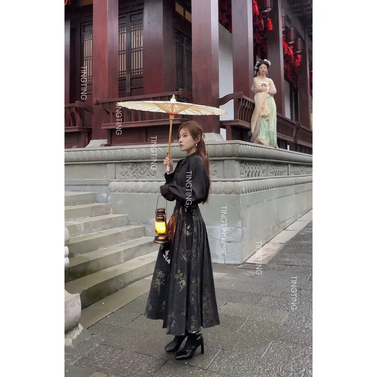 【婷婷】《赠佳人》新中式国风汉服气质衬衫上衣 23TQ088