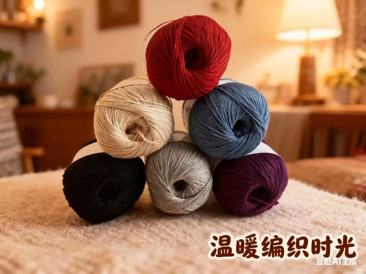 正品手工编织羊绒毛线  DIY围巾毛线团    (买五两送一两）