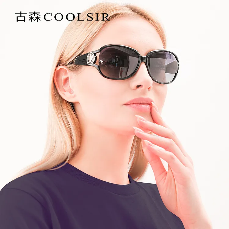 网红女款墨镜防紫外线太阳眼镜墨镜女偏光太阳镜3043复古偏光墨镜