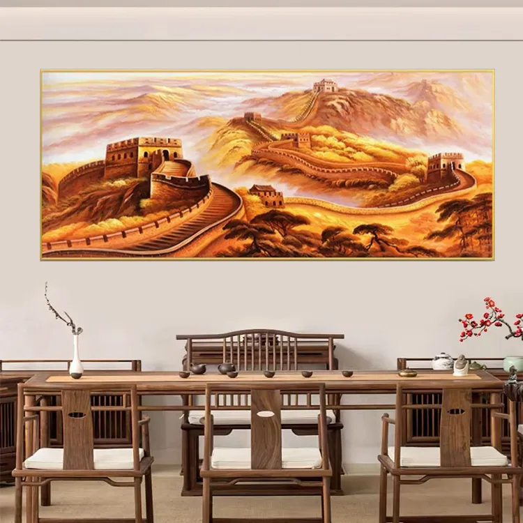万里长城背景挂画装饰画客厅高级感沙发背景装饰画墙壁挂画装饰
