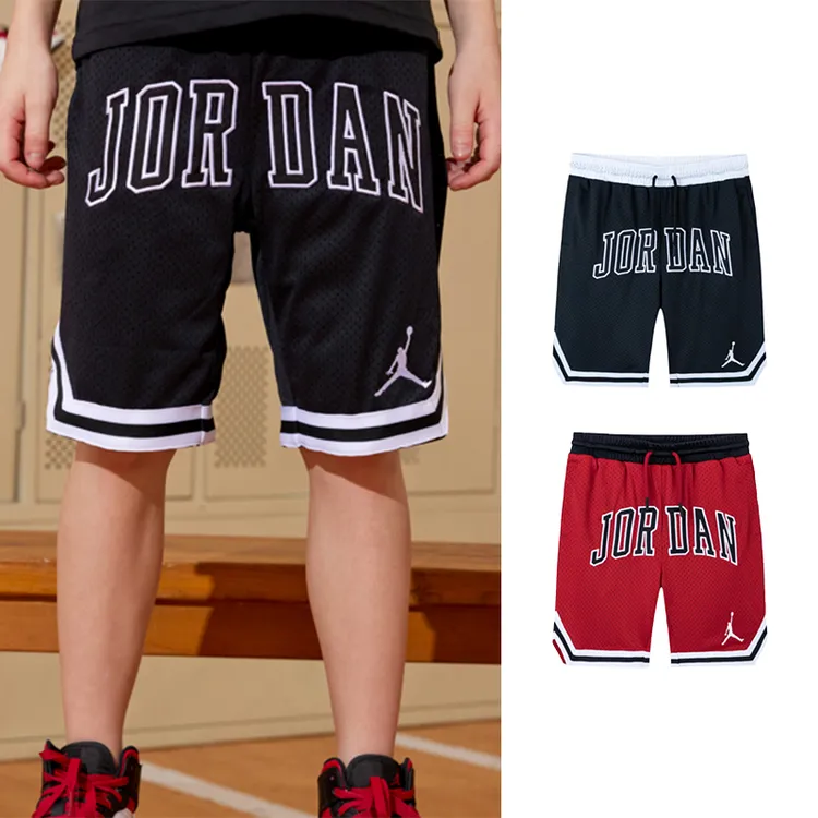 【官方旗舰】AIR JORDAN童装男童夏季运动五分裤速干篮球跑步裤5380