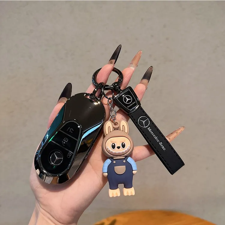 适用新款奔驰C级C300L壳C260L/E300钥匙套新S级S400L包S450L车扣