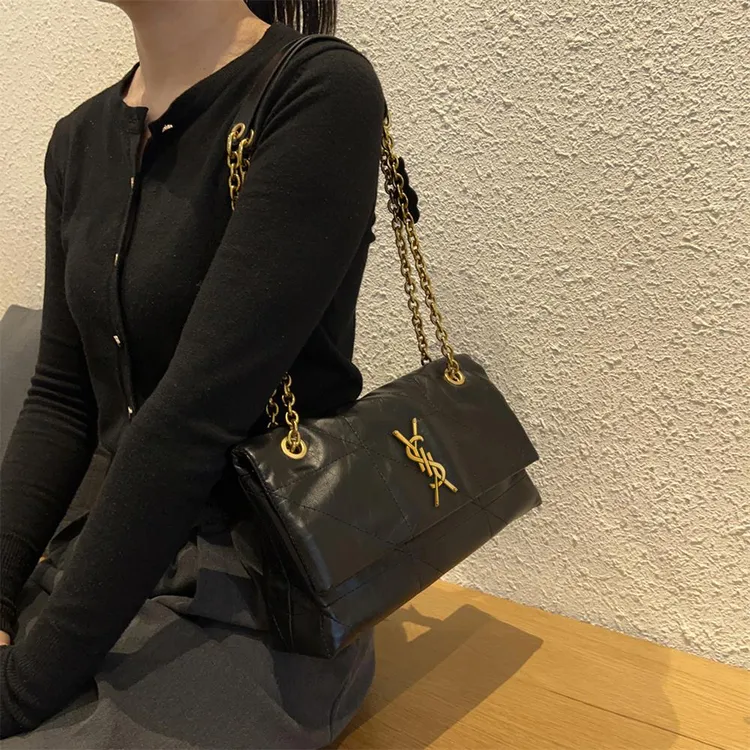 香港品牌2025气质休闲洋气手提链条包新款小包潮牌现货手提洋气羊