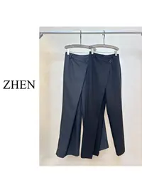 【ZHEN】25Y00313 2025经典休闲裤直筒显瘦小众设计师款