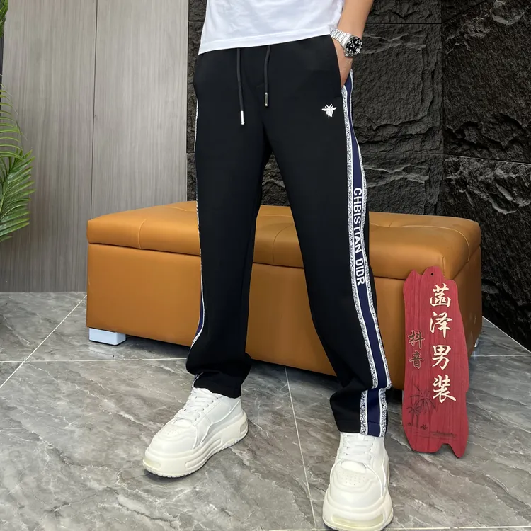 秋季新品卫裤休闲裤拼接长裤8812针织男裤运动