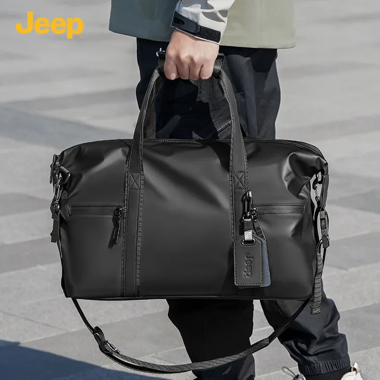 JEEP男士旅行包防泼水斜跨包干湿分离行李包登机旅游包商务出差包
