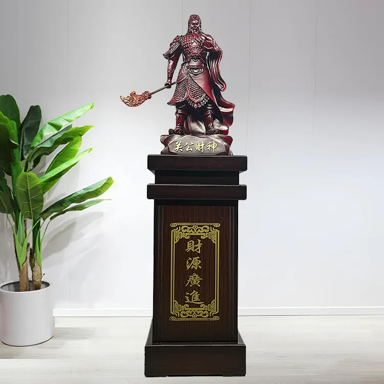 朱砂红关公神像摆件合适炫光家居乔迁贺礼公司开业送礼办公室摆件
