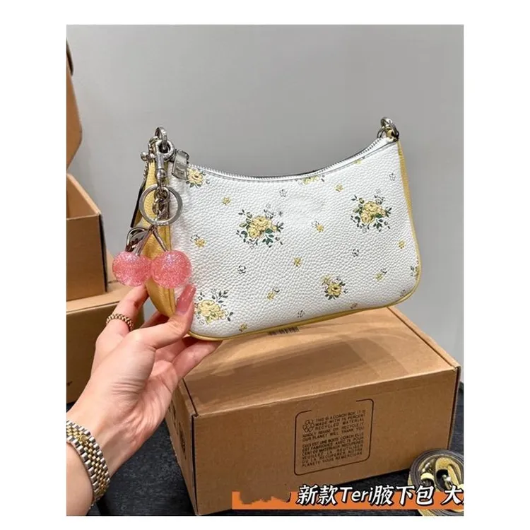 25款teri腋下包麻将包香布蕾丹宁蓝月牙包单肩斜挎链条hobo流浪包