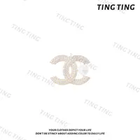 合金胸针 【婷婷】胸针～精致加分 秋冬必备香风胸针TT2SDTZ3030