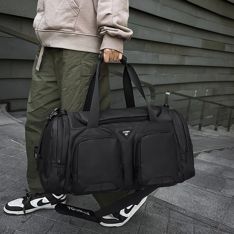 短途出差大容量双肩行李包旅行包运动训练手提包干湿分离健身包男