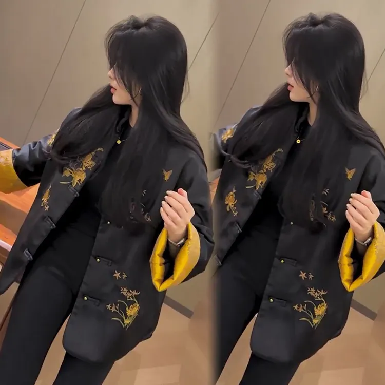 2025秋季新款时尚显瘦气质网红高档洋气女高级百搭宽松大码棉外套