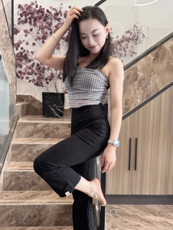 珊珊老师同款瑜伽7分裤舞蹈健身裤