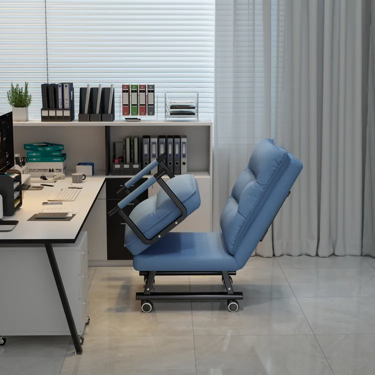 办公室单人午休躺椅折叠沙发床可躺平午睡椅两用懒人靠背椅电脑椅