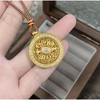 合金吊坠 精品旋转八宝罗盘吊坠
