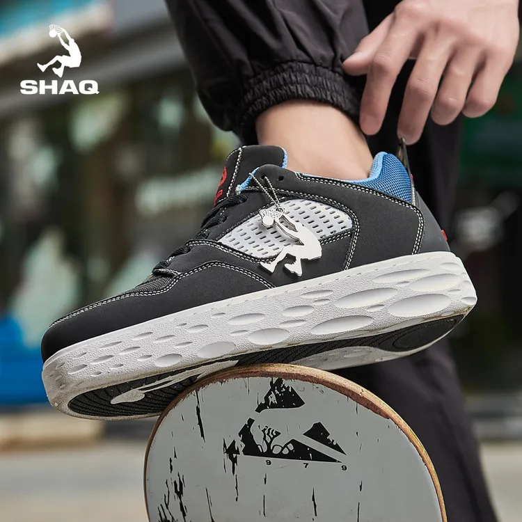 SHAQ奥尼尔男鞋运动板鞋复古球鞋舒适情侣款厚底增高百搭休闲鞋子