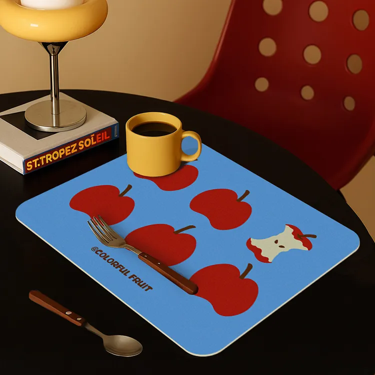 【力力猪】吸水防滑餐垫喝茶垫厨房沥水垫防尘垫防烫碗盘垫隔热杯垫