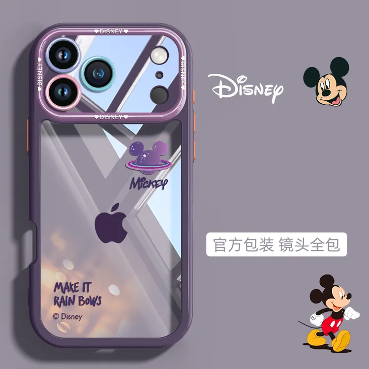 米奇星号适用苹果17promax手机壳新款iPhone16大视窗硅胶高级感15