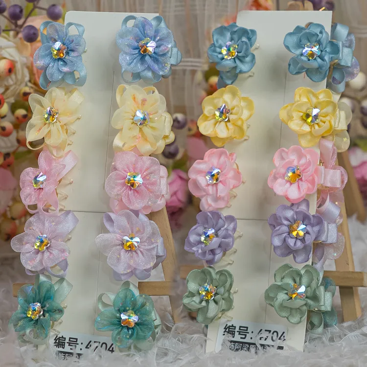 饰阿梁4704 花仙子抓夹春款ins风头饰儿童小女孩发饰可爱甜美