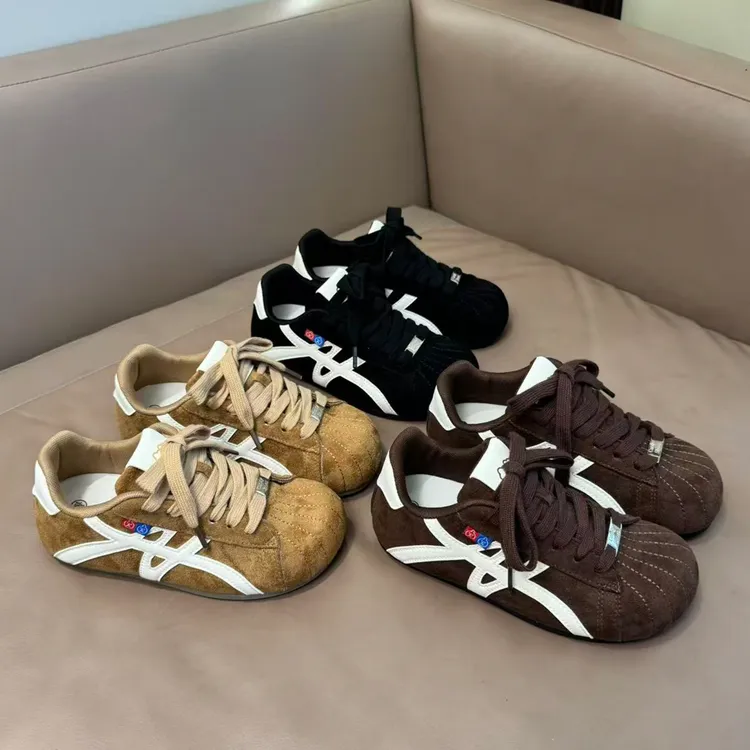 35-43码复古软底德训鞋女2025秋季显脚小百搭休闲鞋41-42大码女鞋