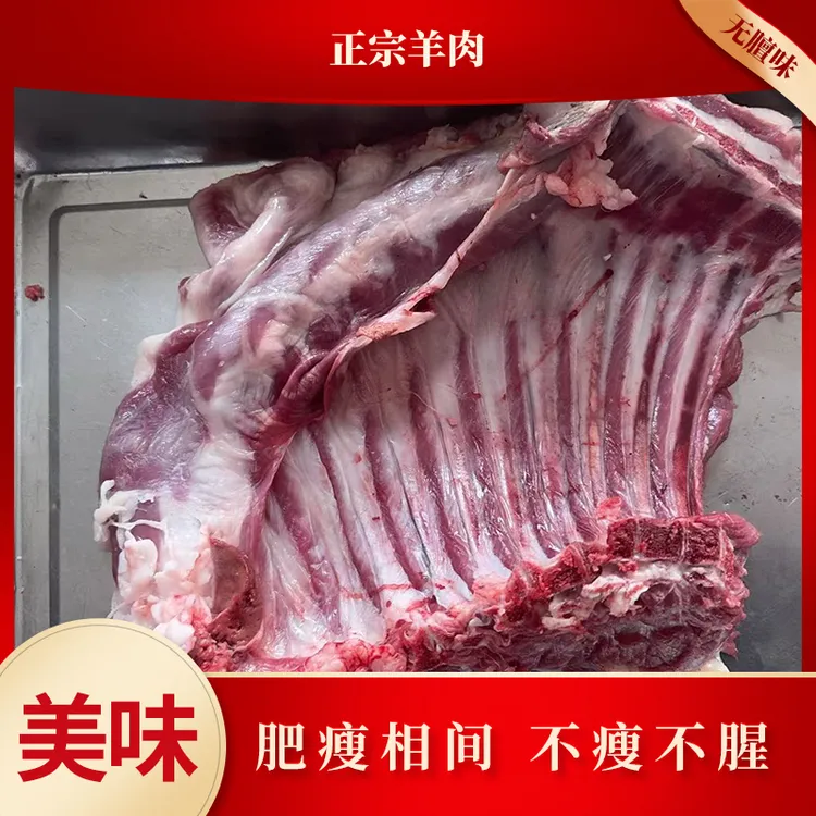 新疆本地散养羊肉羊排骨羊腿肉新鲜美味原切现发冷链3斤包邮