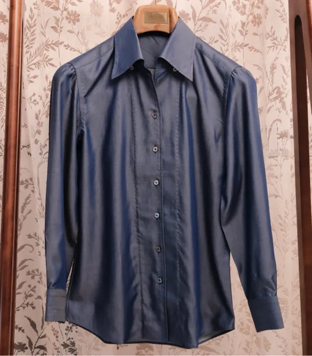 定制印花针织古巴领一片领大尖领纯棉针织亚麻长短袖衬衫衬衣