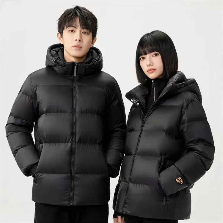 【反季清仓】黑色短款百搭男女同款时尚90羽绒服外套