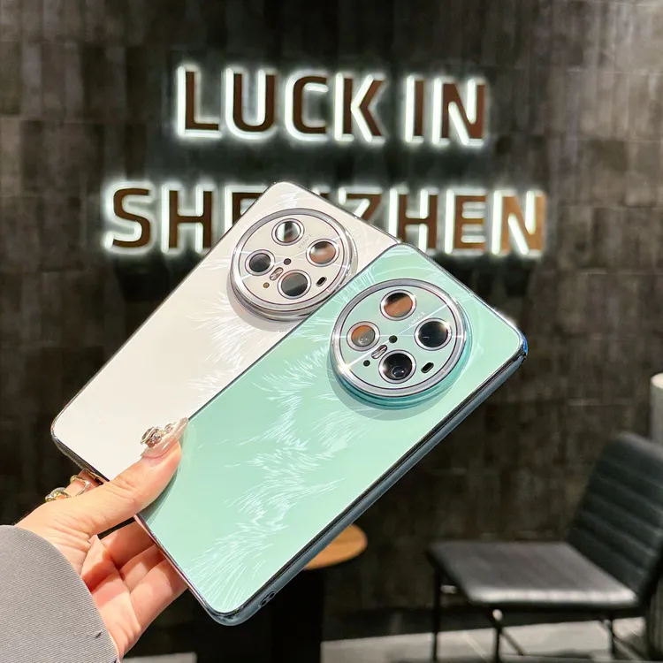 镭射羽毛纹适用华为mate70pro带镜头膜70网红时尚60pro全包60个性