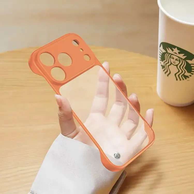 适用苹果17promax手机壳iphone17pro超薄透明磨砂无边框17防摔套