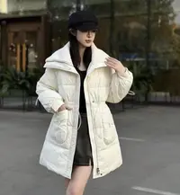 ZW000连帽合格品中长款翻领厚款休闲冬季韩版女装